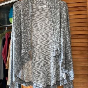 Open front heathered gray color sweater size S/P